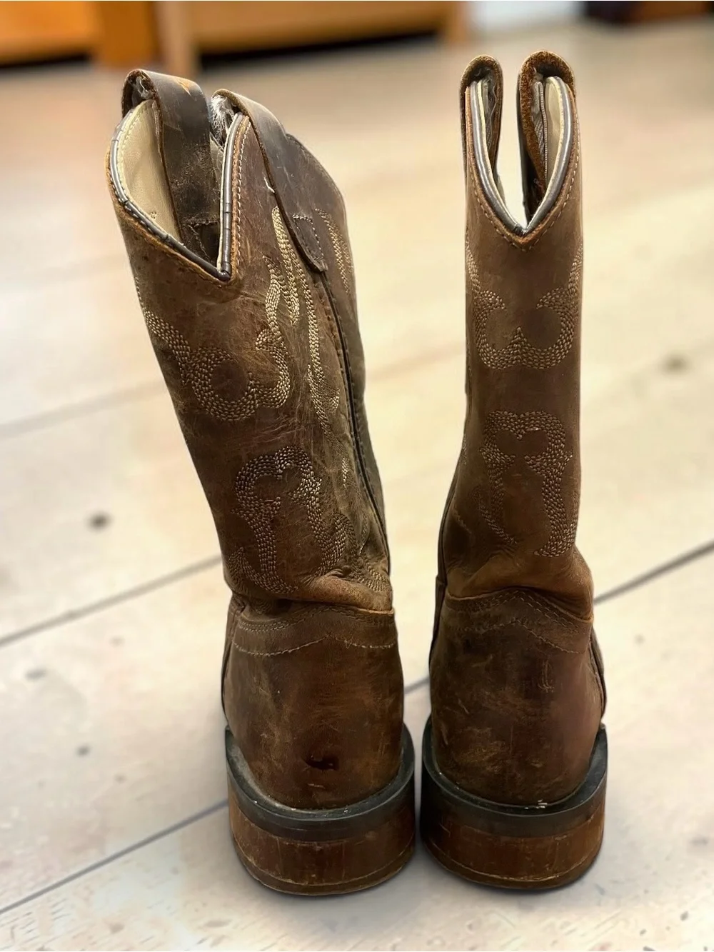 Old West Boys Western Boots Size 12 O-D